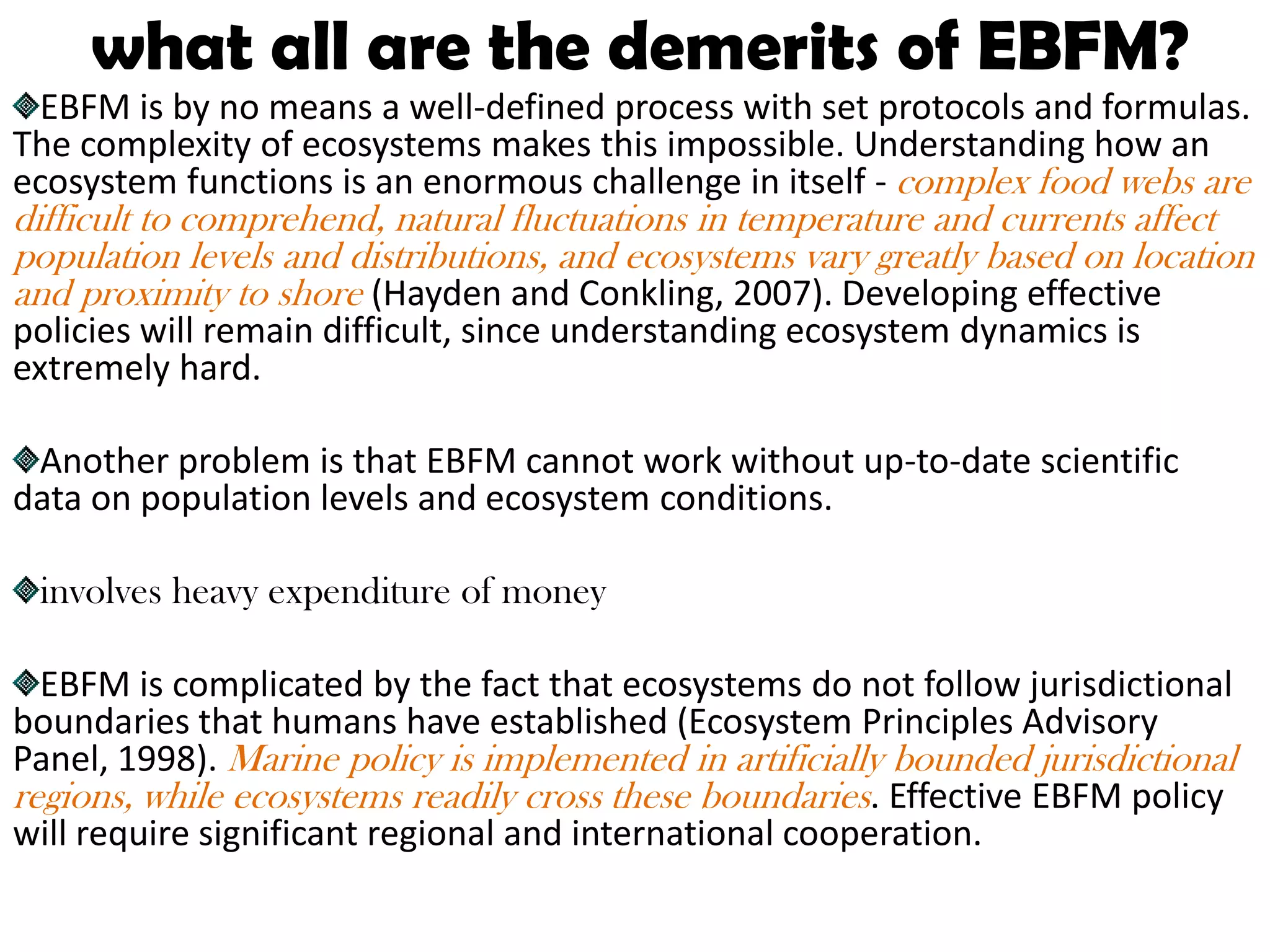 ECOSYSTEM BASED FISHERIES MANEGEMNT | PPTX