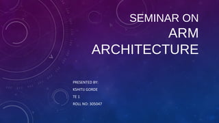 ARM Architecture | PPT