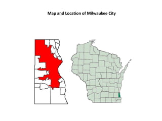 Map and Location of Milwaukee City

 