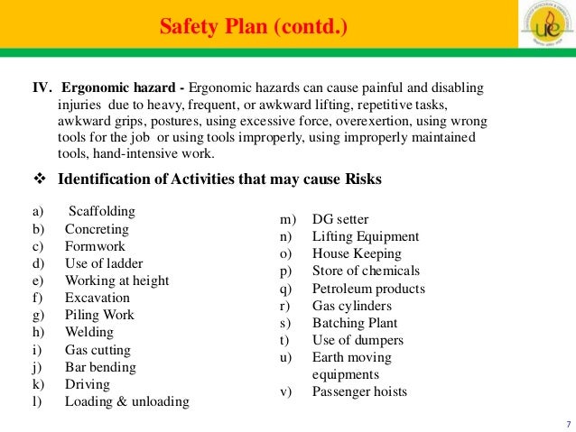 site safety plan