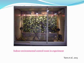 Yarn et al., 2013 
Indoor environmental control room in experiment 
 