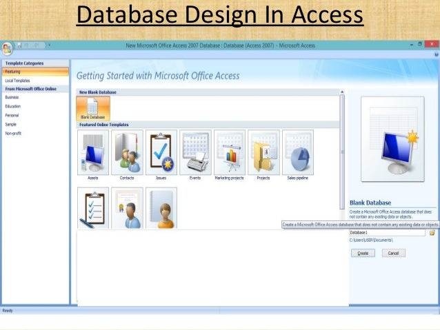 Microsoft Access 07 Microsoft Access 07