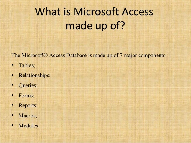 what is ms access