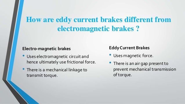 Eddy Current Brakes