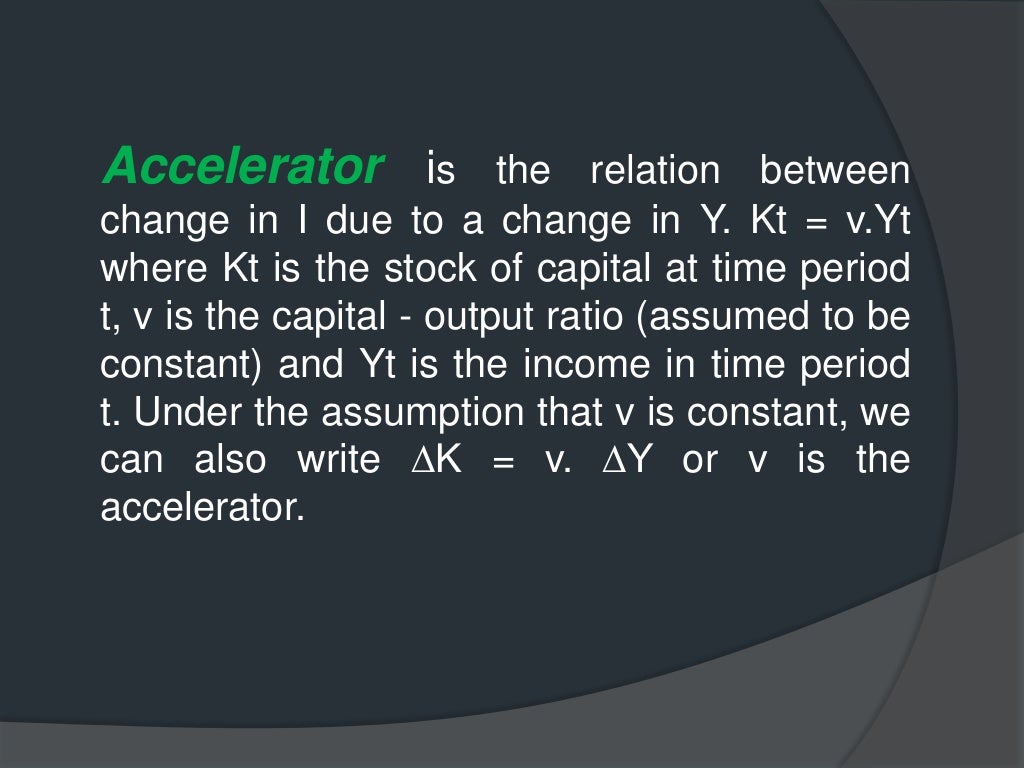 MultiplierAccelerator Interaction