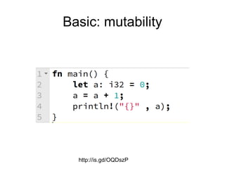 Basic: mutability
http://is.gd/OQDszP
 