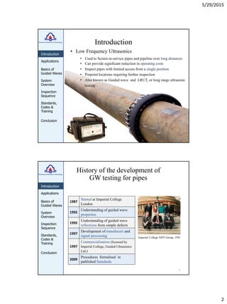 Ultrasonic guided waves application on oil and gas pipeline | PDF