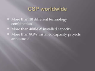 Seminar on CSP technology | PPSX