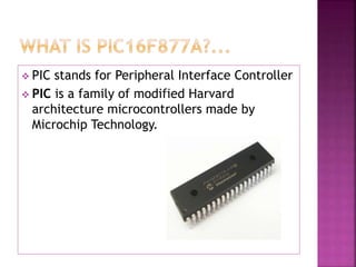 PIC16F877A interfacing with LCD | PPTX