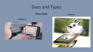Sizes and Types
Future Types
Hologram
Projector
 