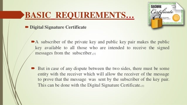 ppt of digital signature Seminar ppt on digital signature.
