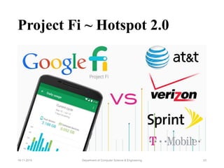 Project Fi ~ Hotspot 2.0
Department of Computer Science & Engineering 2319-11-2015
 