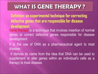 gene therapy. | PPT