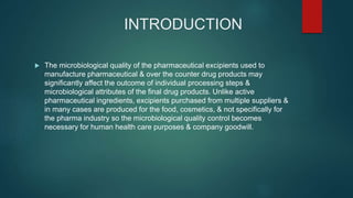 application of microbiology in pharma qc industry | PPTX