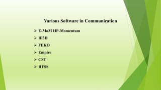 Coaxial feed microstrip patch antenna using HFSS | PPTX