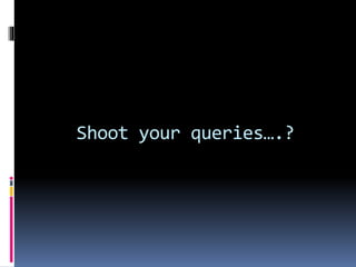 Shoot your queries….?
 