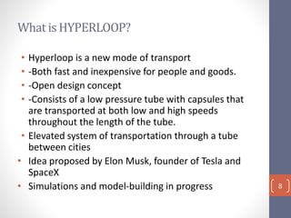 hyperloop transportation | PPTX