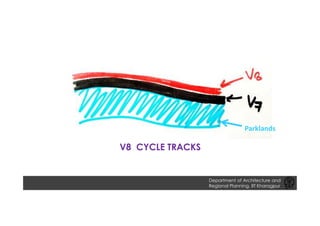 Parklands
V8 CYCLE TRACKS
Department of Architecture and
Regional Planning, IIT Kharagpur
 