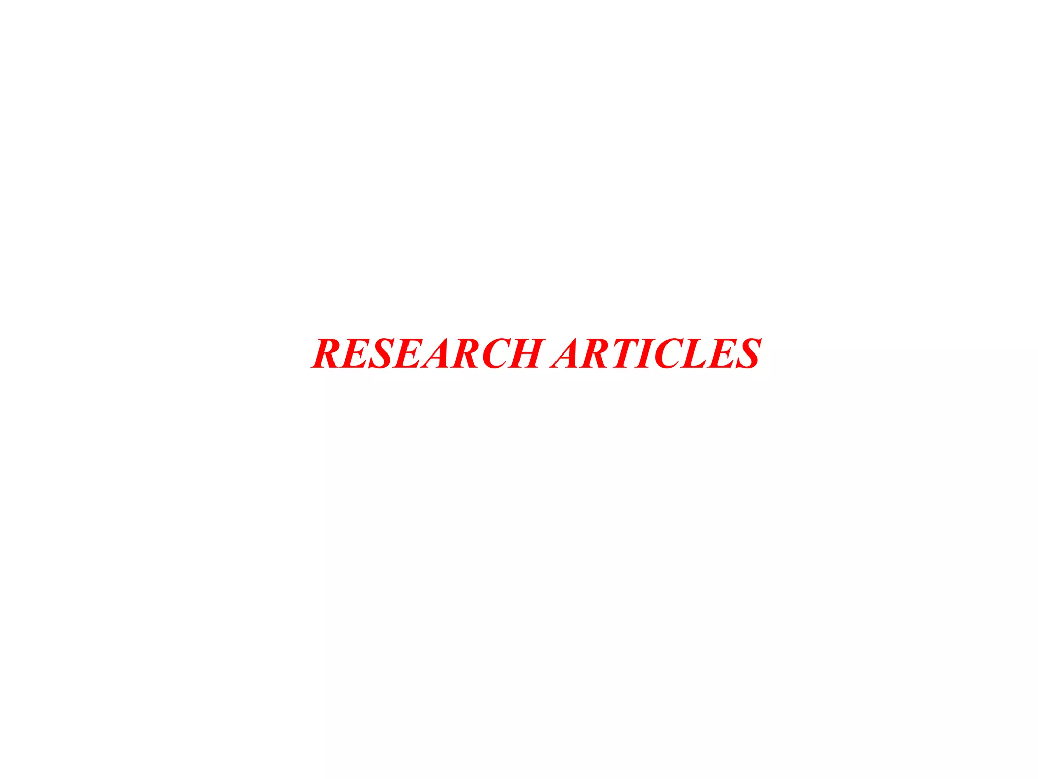 RESEARCH ARTICLES
 