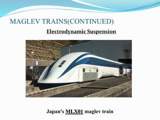 Seminar on Magnetic levitation and its applicaton | PPTX