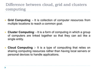 Cluster Computing | PPTX
