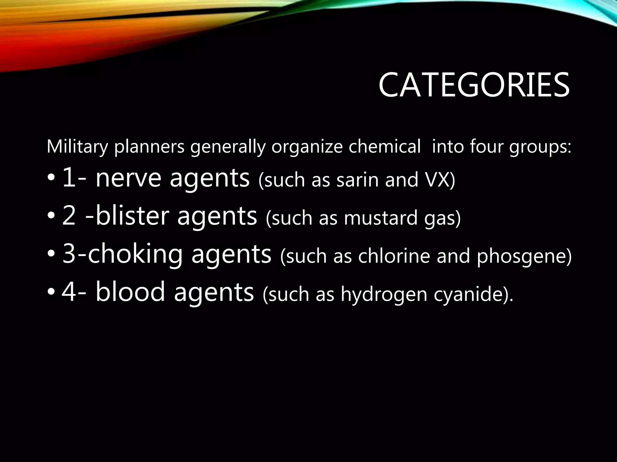 Chemical weapons | PPTX