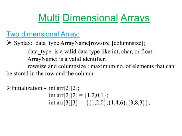 arrays and pointers | PPT