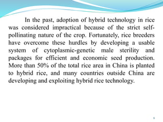 Hybrid Rice - Prospectus and Challenges | PPTX
