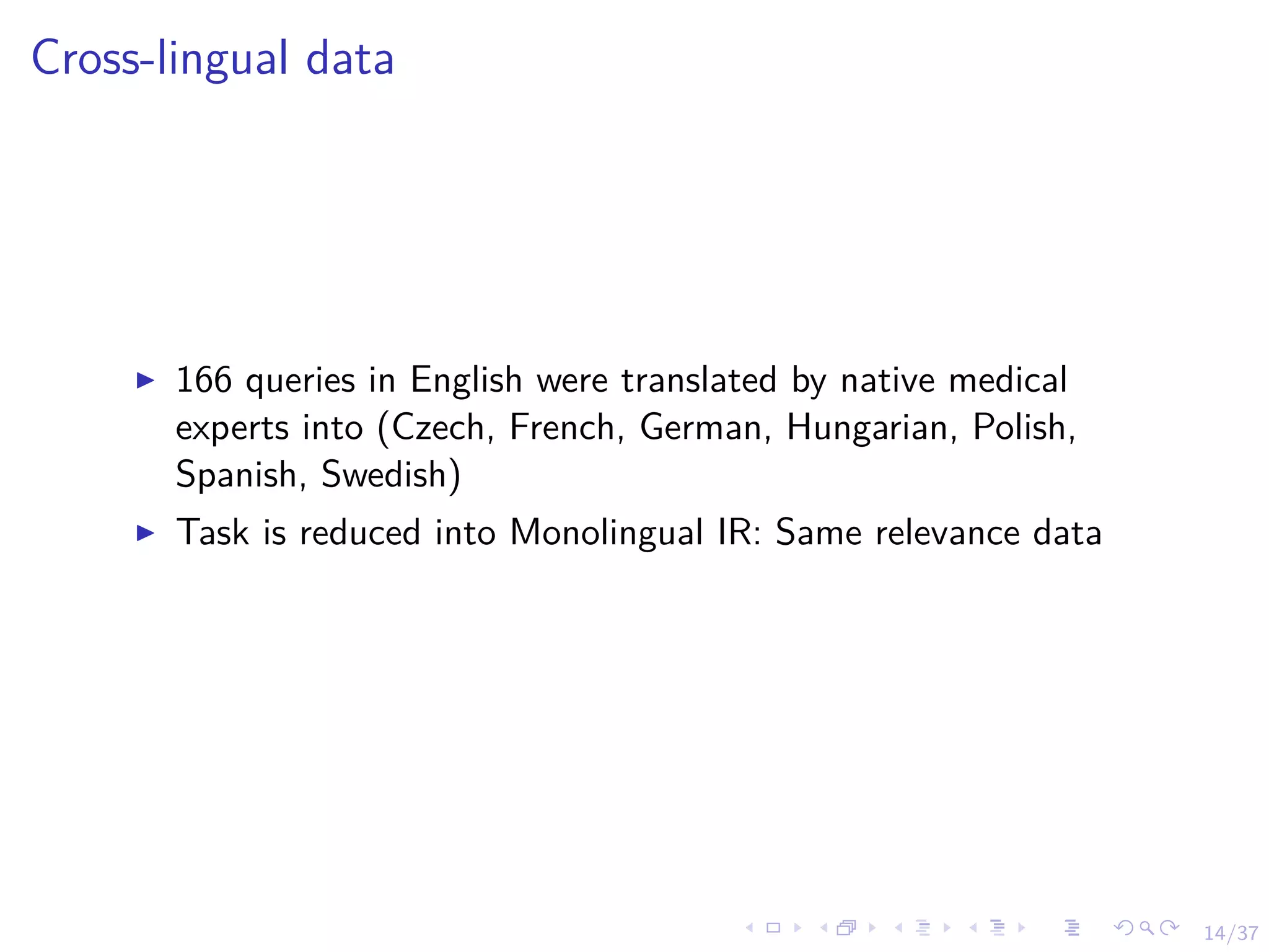 Cross-lingual Information Retrieval | PDF