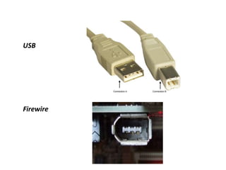 USB
Firewire
 