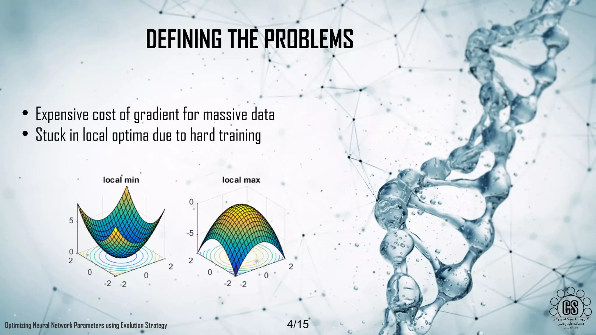 OPTIMIZING NEURAL NETWORK PARAMETERS USING EVOLUTION STRATEGY