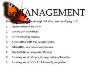 THROMBOEMBOLIC DISORDERS IN PREGNANCY