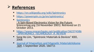 Role of Spintronics in modern day electronics.pptx