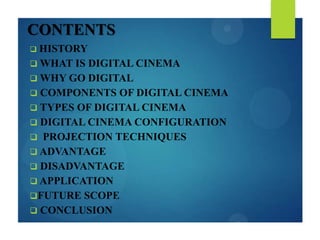 Digital Cinema | PPTX