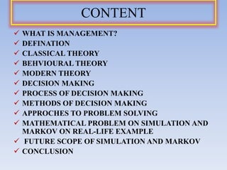 DECISION MAKING PROCESS IN MANAGEMENT | PPTX