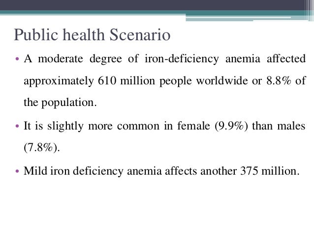 anemia- oral health