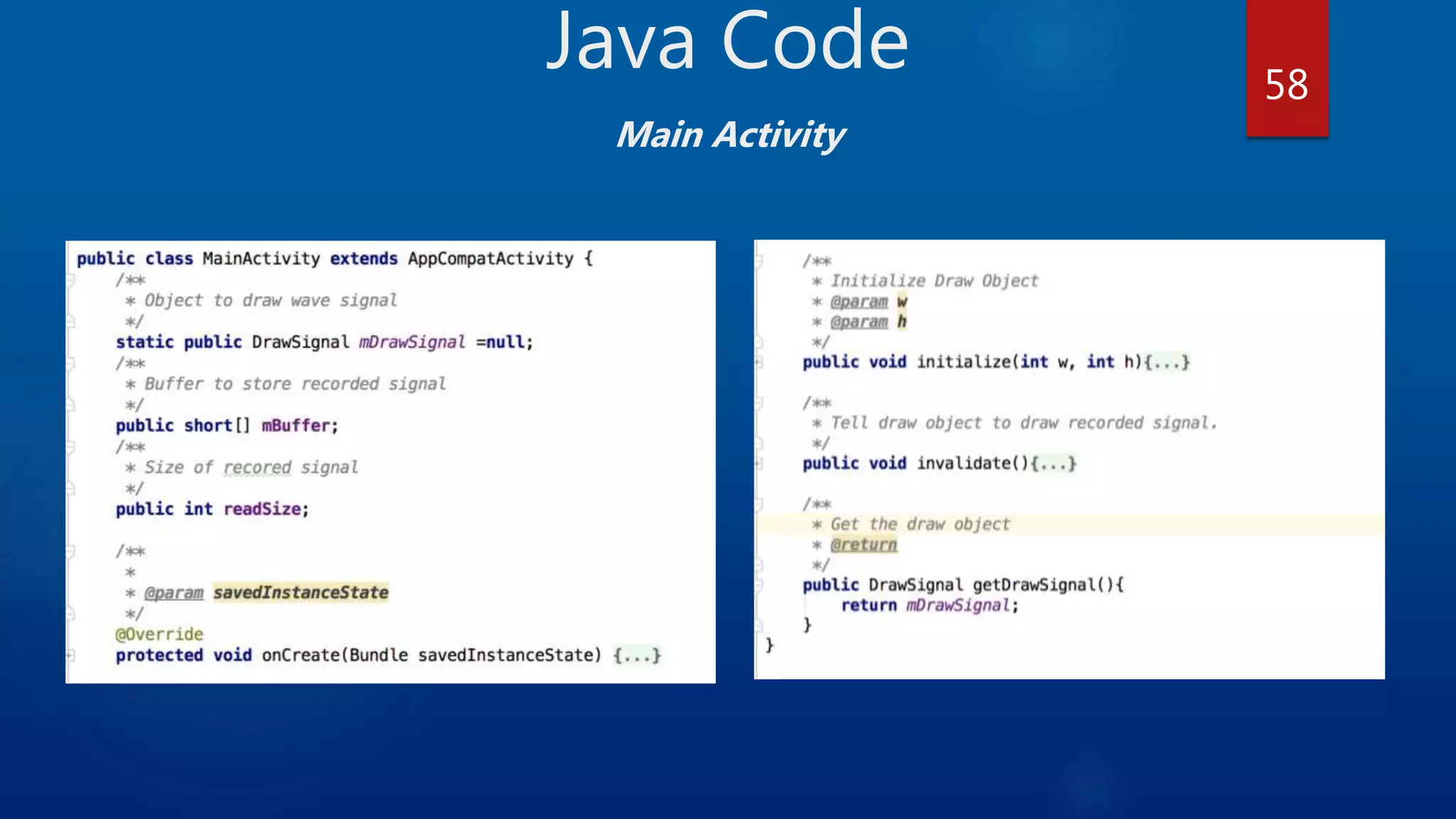Java Code Main Activity 58 