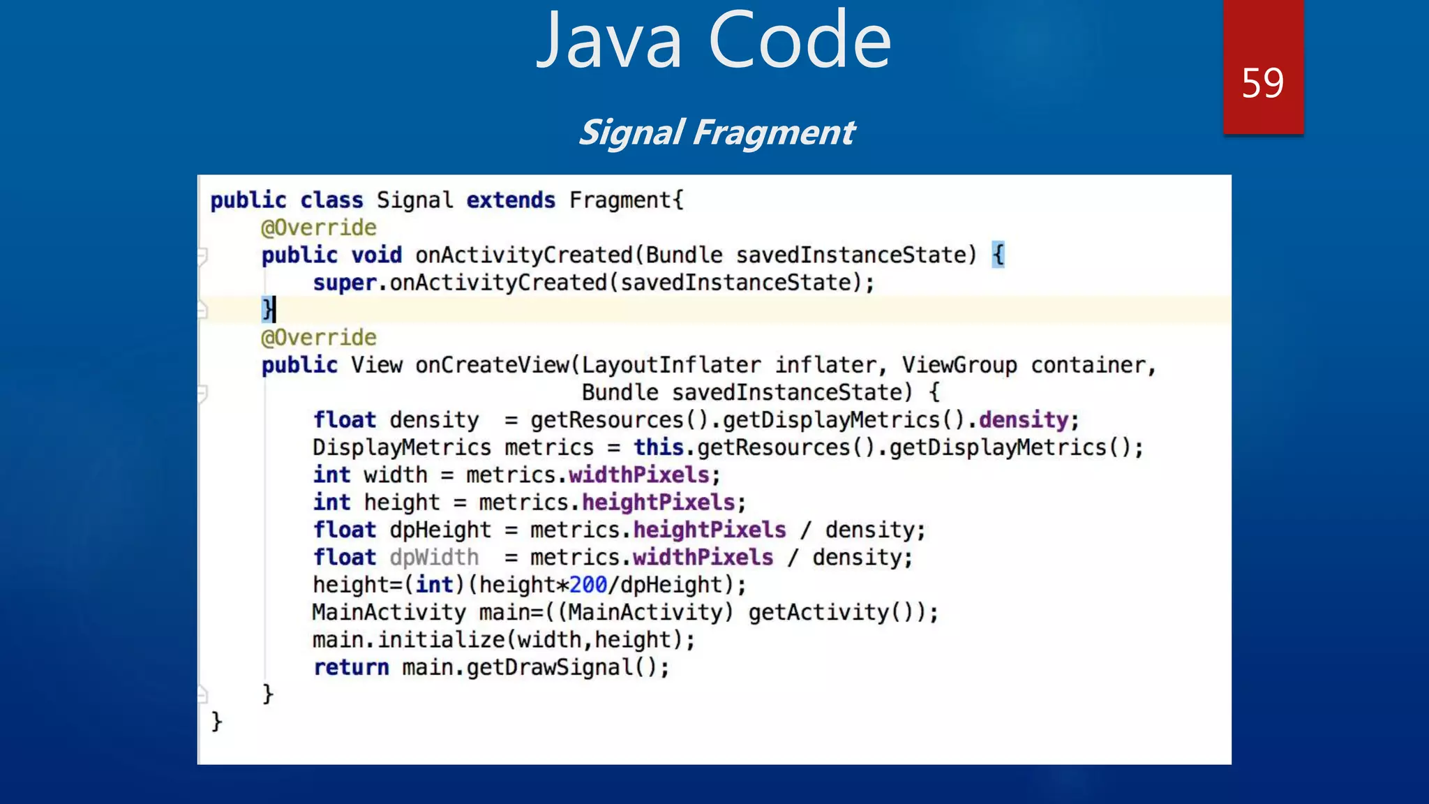 Java Code Signal Fragment 59 
