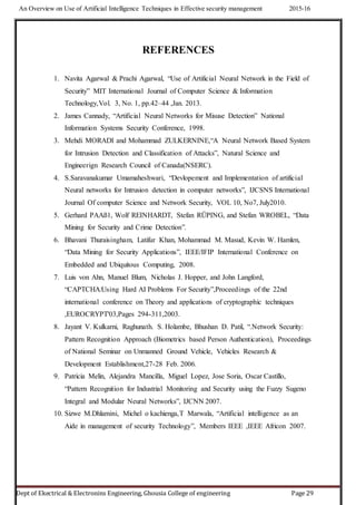 seminar Report-BE-EEE-8th sem-Artificial intelligence in security ...