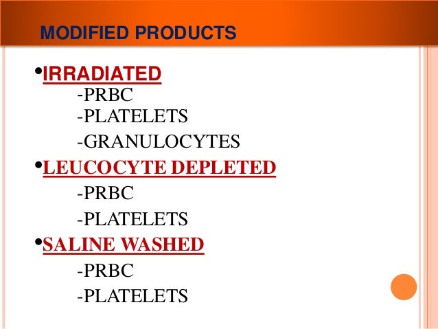 Blood Component Therapy