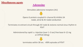 Atrail Inj Pharmacotherapy of Cardiac arrhythmias | PPTX