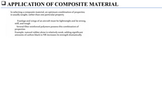  APPLICATION OF COMPOSITE MATERIAL
 