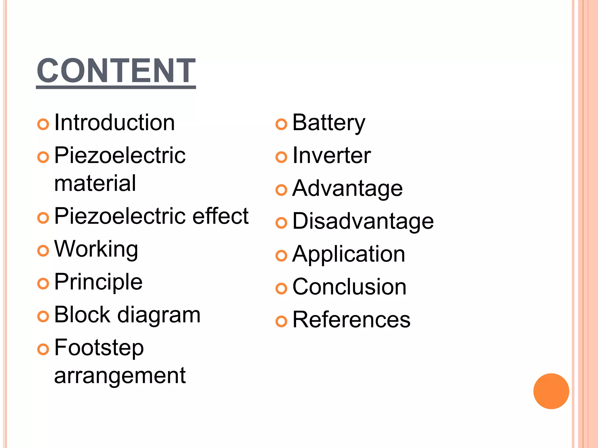FOOT STEP POWER GENERATION PPT