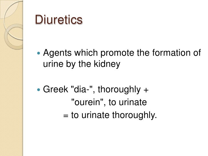 Diuretics in CKD