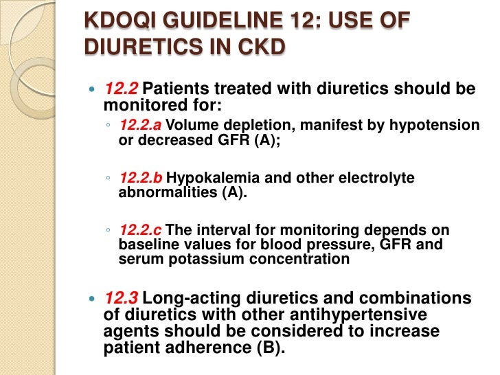 Diuretics in CKD