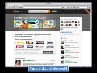 Tag ejerskab af din profil
 