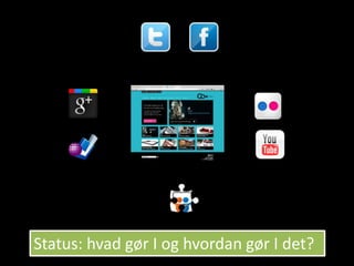 Status: hvad gør I og hvordan gør I det?
 
