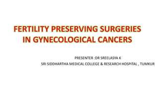 `
PRESENTER :DR SREELASYA K
SRI SIDDHARTHA MEDICAL COLLEGE & RESEARCH HOSPITAL , TUMKUR
 