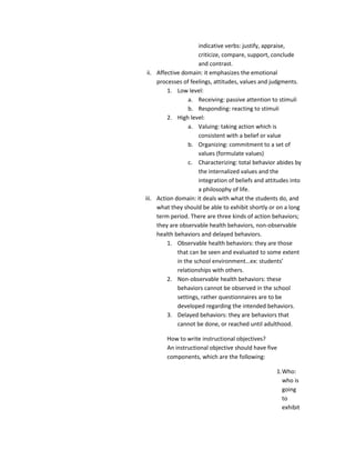 Tries new behaviors and modifies others