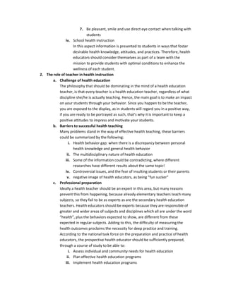 Definition of healthIn the year 1900, life expectancy was 47 years old, and by 1980 it increased to 73 years old; this fact is supported by the discovery of insulin, penicillin, mass production of antibiotic, development of open heart surgery, polio vaccination and many other discoveries… nonetheless, diseases are still present in our world, as there is an ongoing struggle to fight diseases such as heart diseases, cancer, AIDS and substance abuse. Health is defined by “WHO” as being “a state of complete physical, mental and social well being and not merely the absence of disease or infirmity. So, health has three domains, ranging on a continuum from desirable to undesirable, this is what makes health as a not a state, but a continually evolving process resulting from behaviors. Therefore, the individual’s ability to make decisions and interact socially, psychologically and physically with society determines wellness. Levels of wellness are described in the following table:
